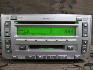 M2567 ＞＞トヨタ純正　CD/MDデッキ　整備済　MCT-W55＜＜ MP3/WMA 売切り♪