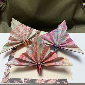 祝い鶴 寿鶴 20羽 和柄 箸置き カードスタンド インテリア