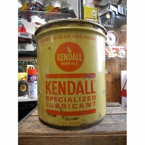 ヴィンテージオイル缶　BIG MOTOR OIL缶 (KENDALL) / ガロン缶 【R-4-6】インテリア雑貨 アンティークコレクション