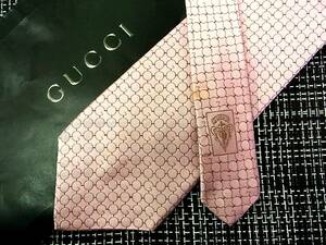 ☆状態並N☆6084■グッチ【GUCCI】 総ＧＧロゴ柄 ネクタイ