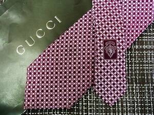 ☆状態並N☆6083■グッチ【GUCCI】 総ＧＧロゴ柄 ネクタイ