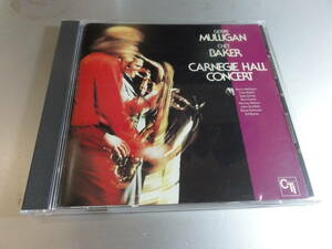 GERRY MULLIGAN　　 CHET BAKER　ジェリー・マリガン　チェット・ベイカー　CARNEGIE HALL CONCERT　　　国内盤