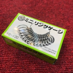 ■MKS■ミニリングゲージ ART No.40620 指のサイズ測り 6号～20号■明工舎製作所製■指のサイズゲージだよっ■