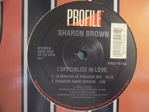 ★ Sharon Brown ： I Specialize In Love 12'' ☆ (( Remix + '82 Original Ver. / 落札5点で送料無料