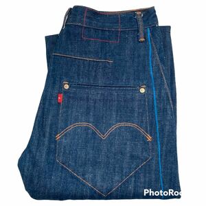 美品　LEVIS RED 1st COMFORT ブルーライン 立体裁断　デニムパンツ ビンテージ スペイン製　2001年製　ギャルソン　マルジェラ