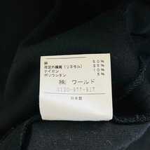 F5915cL 日本製《UNTITLED アンタイトル》サイズ2 M位 コート ジャケット アウター ブラック 黒 レディース 秋冬 ワールド シンプル_画像4