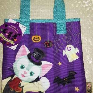 新品 未使用 タグ付き ディズニー TDS ハロウィン 15周年 サブ トート バッグ 吸血鬼 バンパイア ヴァンパイア ジェラトーニ 猫 エコバッグ