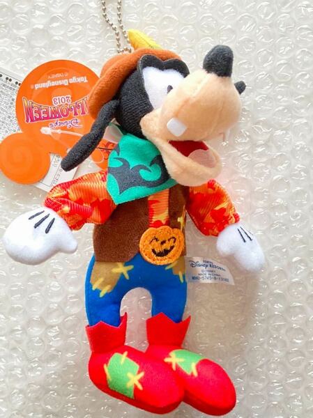 新品 未使用 タグ付 ディズニー TDL ディズニーハロウィーン 30周年 ハッピーハロウィーンハーベスト ぬいぐるみバッジ ヌイバ グーフィー