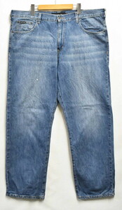 Большой размер Calvin Klein Jeans Calvin Klein Джинсы 5 карманных джинсовых брюк Blue Denim W43 эквивалент (30021)