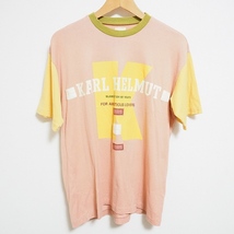 #snc カールヘルム KarlHelmut Tシャツ カットソー ピンク 半袖 ロゴ メンズ [763970]_画像1