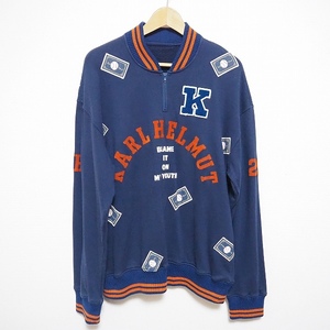 #anc Karl hell mKarlHelmut sweatshirt L navy blue Logo Baseball baseball men's [763958]