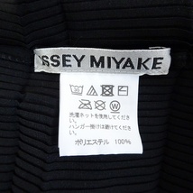 #apc イッセイミヤケ ISSEYMIYAKE アンサンブル 2 黒 プリーツ ドルマン ハイネック シースルー シャツ ブラウス レディース [680493]_画像6