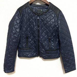 #wncji- Star low G-STAR RAW jacket XS navy blue black quilting no color Zip up lady's [765432]