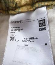UNIQLO KIDS ユニクロ 150 ハーフパンツ ショート丈 キッズ からし色（イエロー系）男の子 ショートパンツ 半ズボン ギャップ GU _画像7