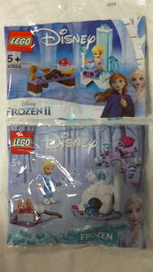 新品・未開封　Lego レゴ Disney ディズニー FROZEN Ⅱ　ポリバッグ２袋セット!　エルサ　ブルーニ　30553, 30559　アナ雪　ポリ袋　海外発