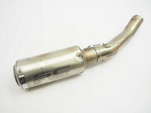 汎用サイレンサー マフラー 差し込み径φ47mm SCプロジェクト風 ゼファーχ XJR FZ400 スリップオン muffler