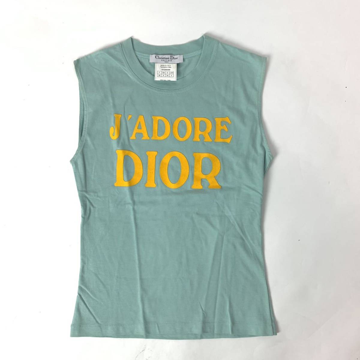 競売 Christian Dior ラインストーン タンクトップ