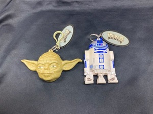 STAR WARS key holder 2 piece set Yoda R2-D2 Star Wars 