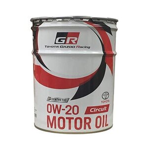 トヨタ 純正オイル GR Circuit 0W-20 20L TOYOTA Gazoo Racing 品番 08880-12403 モーターオイル GR MOTOR OIL エンジンオイル