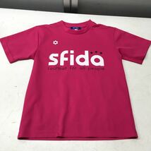 送料無料★sfida★半袖Tシャツ フットボールウェア　サッカーウェア★Sサイズ★ピンク#40929sbk_画像1