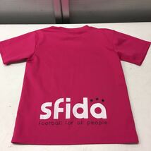 送料無料★sfida★半袖Tシャツ フットボールウェア　サッカーウェア★Sサイズ★ピンク#40929sbk_画像3