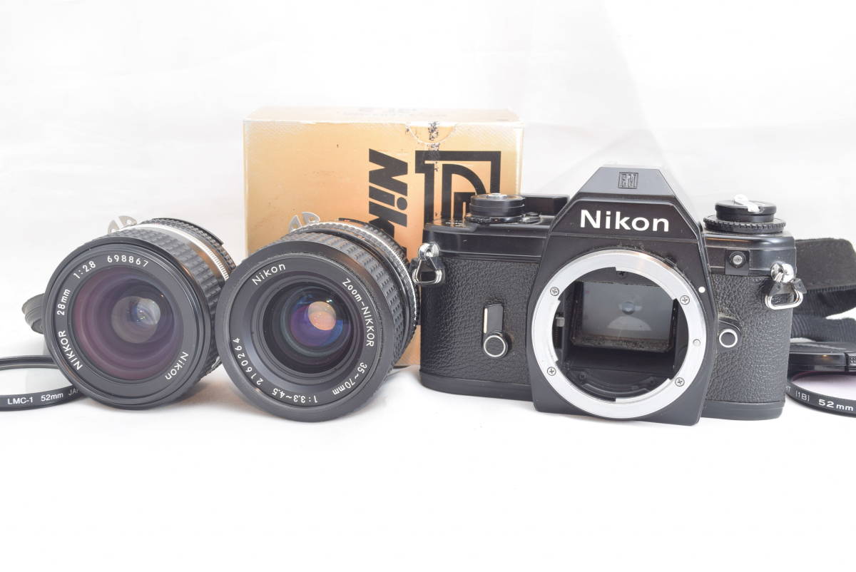 最新作の 新品級　ニコン EM　説明書付　ボディ モルト新品交換済 防湿庫管理　A641 フィルムカメラ
