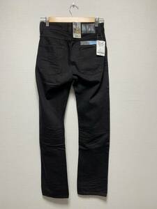 未使用☆[Nudie Jeans] 定価42,900 Loose Leaf 669 リペア加工 スキニーデニムパンツ 26 ブラック イタリア製 ヌーディージーンズ