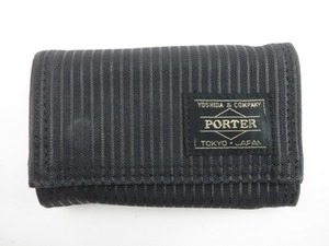 ! Yoshida bag PORTER Porter do rowing key case 4 ream black! strap lack of USED goods 