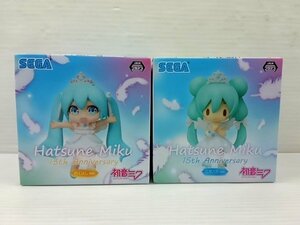 ♪初音ミク ちょこのせ モアプラス フィギュア 15th anniversary 2種セット♪未開封品