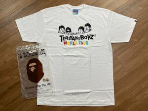 72 未使用品 A BATHING APE アベイシングエイプ Tシャツ TERIYAKI BOYZ WORLD TOUR テリヤキボーイズ ワールドツアー サイズL