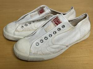 15 unused goods 60s 70s Onitsuka Tigeronitsuka Tiger tennis shoes Gold Tiger canvas sneakers 26cm dead 