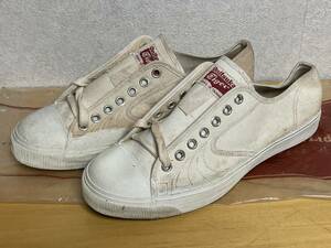 18 unused goods 60s 70s Onitsuka Tigeronitsuka Tiger tennis shoes passing canvas sneakers 26cm dead 