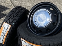 送料無料/おシャレ鉄ちん 12インチ3.5J+34 TOYO R/T 145/80R12 80/78N クロームCAP ハイゼット/キャリィ/エブリィ/N-VAN/軽バン/軽トラ_画像5