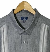 GEORGE【g】切り替えし 半袖シャツ 3XL(54-56) グレー系 ロカビリー ロックンロール 50's ヴィンテージ古着 USED ネコポス 0334_画像3