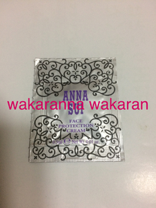  new goods Anna Sui ANNA SUI face protection cream face sunscreen SPF 50+ PA+++ foundation base groundwork 0.5ml sample 