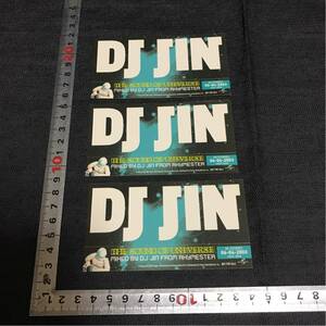 【まとめ売り】DJ JIN / THE SOUND OF UNIVERSE プロモーションステッカー3枚セット/ RHYMESTER