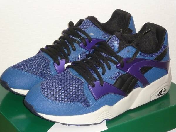 4★★★★即決！新品 puma/プーマ Blaze Knit/ ブレイズ ニット TRINOMIC 青黒 US8.0/26.0cm