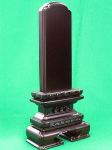 [ stock goods ] Buddhist altar fittings /. memorial tablet / purple . made / capital type thousand . angle circle 5 size #59