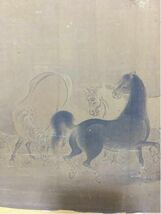 絹本 馬図 清時代 中国古美術 扁額_画像4