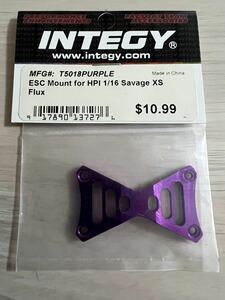 新品未開封 Integy RC Model T5018PURPLE ESC Mount for HPI 1/12 Savage XS Flux HPI savage xs サベージxs パープル 希少