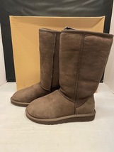 【新品】UGG CLASSIC TALL CHOCOLATE チョコレート 5815W US5.0 22.0cm レディース ムートンブーツ オーストラリア シープスキン_画像2