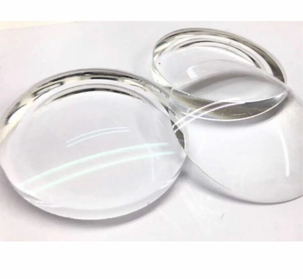 メガネ用ガラスレンズ　凹レンズ　凸レンズ　ランダム5枚程度　ガラス細工　光学用品　小物　ハンドメイド　材料
