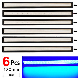 * LED daylight bar light 12V COB whole surface luminescence (Blue) * 17. both sides tape attaching waterproof * 6 pcs set *