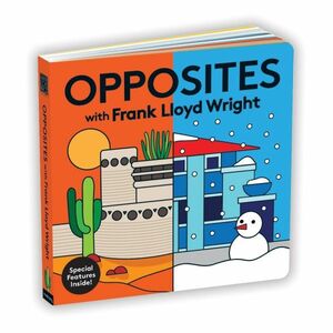 ★新品★送料無料★フランク ロイド ライト 「反対語」の絵本ブック★Opposites with Frank Lloyd Wright ★