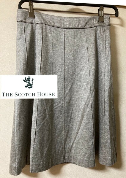 the Scotch house　ザ スコッチ ハウスタックプリーツ ひざ丈スカート