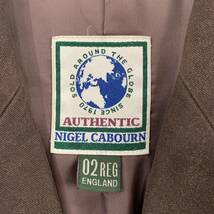 NIGEL CABOURN エルボーパッチ テーラードジャケット ベロアライク Authentic line ブラウン ナイジェルケーボン【送料一律/同梱可能】_画像9