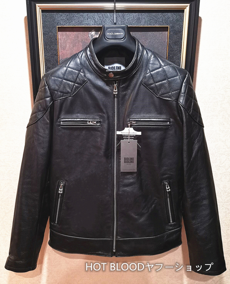 しました ヤフオク! メンズ ライダース 新品 レザー... - 定価18万 最