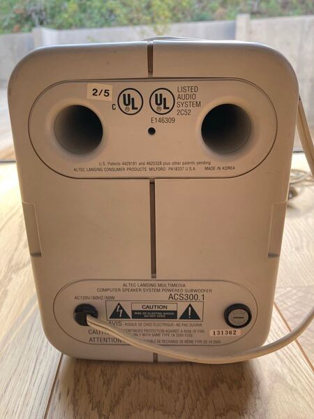 ALTEC アルテックランシング ACS300.1 Powered Subwoofer