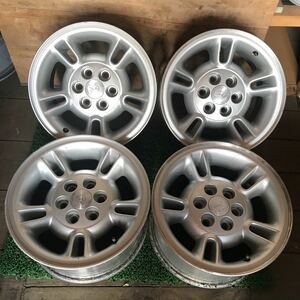 ダッジ 純正ホイール 15インチ 15×8JJ OFF;+27 PCD;114.3-6H ハブ径;約71mm 傷あり錆びあり4本