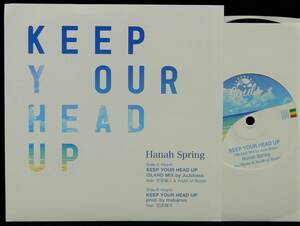 [未使用品][送料無料] Hanah Spring / KEEP YOUR HEAD UP [アナログレコード 7] 笠原瑠斗